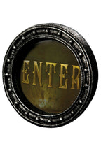 Large Lenticular 3D Enter Death Awaits Changing Sign Halloween Decor Prop by HalloweenStore.com