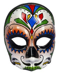 Men's Day Of The Dead Male Multi Colored Costume Mask by HalloweenStore.com