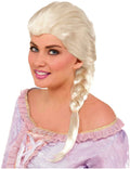 Platinum Blonde White Snow Princess Elsa Adult Wig by HalloweenStore.com