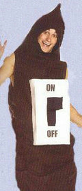On/Off Doody Duty Adult Poop Light Switch Funny Costume by HalloweenStore.com
