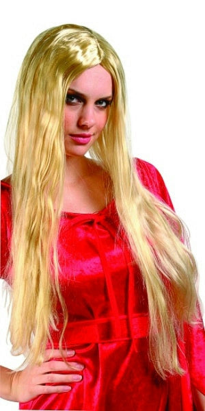 24" Long Straight Blonde Wig by HalloweenStore.com