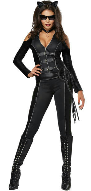 Fatal Feline Sexy Black Cat Adult Costume Size XS 4-6 by HalloweenStore.com