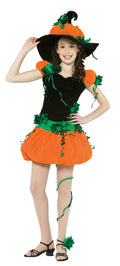Rasta Imposta Girl's Teen Pumpkin Witch Halloween Costume Size12-16 by HalloweenStore.com
