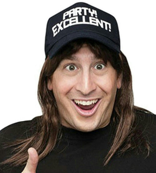 Excellent! Wayne's World Wig and Hat Costume Accessory Kit by HalloweenStore.com