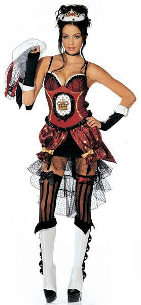 Womens 8 Piece Sexy Queen of Heartbreaks Heartbroken Adult Costume Size M/L by HalloweenStore.com
