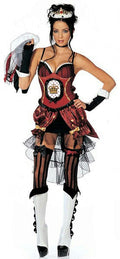 Womens 8 Piece Sexy Queen of Heartbreaks Heartbroken Adult Costume Size S/M by HalloweenStore.com