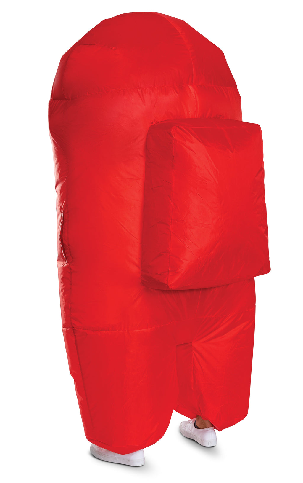 Red Imposter Among Us Inflatable Adult Costume Size Standard by HalloweenStore.com