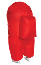 Red Imposter Among Us Inflatable Adult Costume Size Standard by HalloweenStore.com