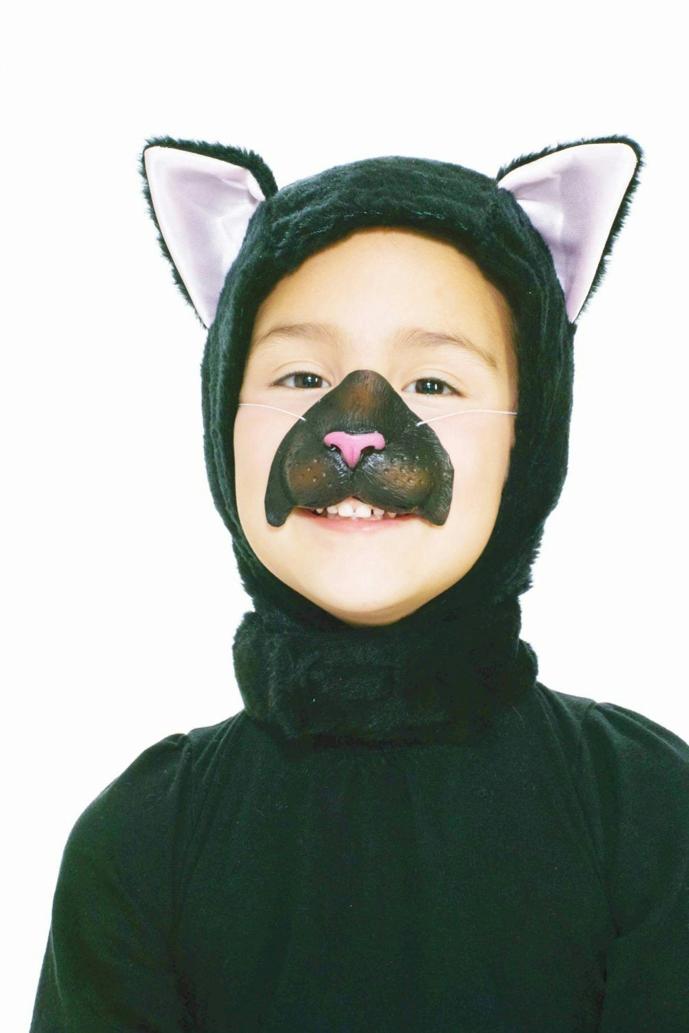 Forum Novelties Child Size Animal Costume Black Cat Hood and Nose Mask by HalloweenStore.com