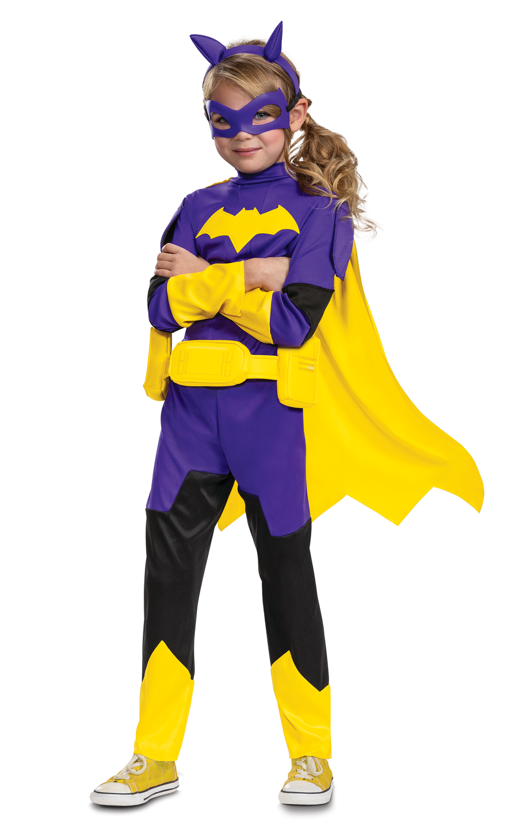 Batgirl Costume, Official Batwheels Deluxe Costume Batgirl Outfit and Mask by HalloweenStore.com