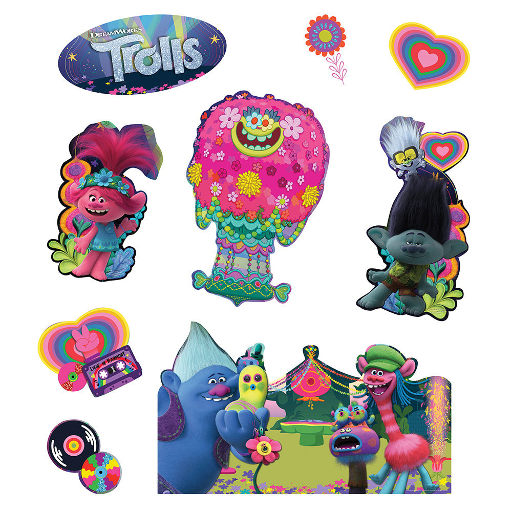 Trolls Poppy, Branch and the Gang Trunk or Treat Decorations Kit with Themed Panels by HalloweenStore.com