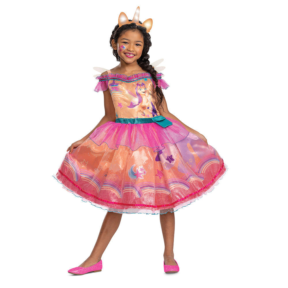 Sunny Starscout, Official My Little Pony Prestige Costume Outfit for Girls by HalloweenStore.com