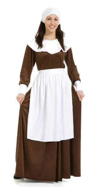 Peter Alan Pilgrim Woman Adult Costume Size Small 4-6 by HalloweenStore.com