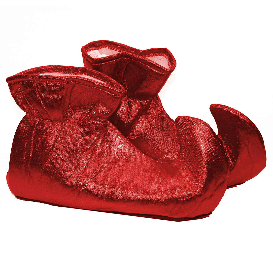 Red Cloth Elf Shoes Christmas Costume Accessory by HalloweenStore.com