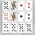 Playing Cards Temporary Tattoos — Poker Card Flash Tattoos Sheet