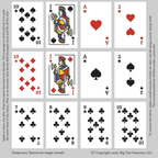 Playing Cards Temporary Tattoos — Poker Card Flash Tattoos Sheet by Printify