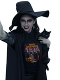 Halloween Monsters Long Sleeve T-Shirt — "Happy Halloween" Graphic by Printify