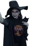 Halloween Monsters Long Sleeve T-Shirt — "Happy Halloween" Graphic by Printify