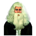 Gray Merlin Wizard Wig and Beard Set by HalloweenStore.com