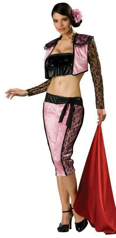 Pink Matador Sexy Adult Womens Tempting Toreador Costume Size Medium by HalloweenStore.com