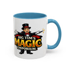 Magic Logo Coffee Mug — "Big Tim's Magic Emporium" Accent Mug (11/15oz) by Printify