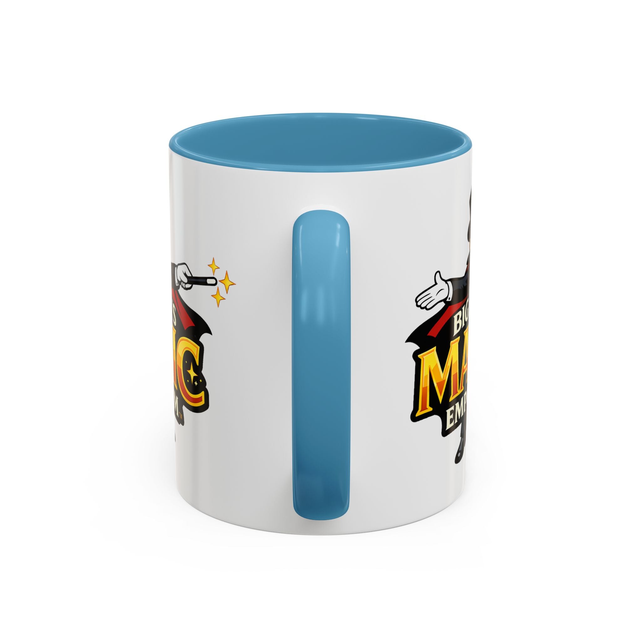 Magic Logo Coffee Mug — "Big Tim's Magic Emporium" Accent Mug (11/15oz) by Printify