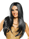 Red Carpet Long Black Costume Adult Wig by HalloweenStore.com