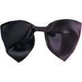 Black Satin Formal Bow Tie on Elastic Band by HalloweenStore.com