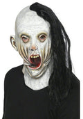 Screamer Adult Mask with Attached Hair by HalloweenStore.com