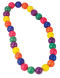 Circus Sweetie Colorful Jumbo Beads Multi Color Clown Necklace Costume Accessory by HalloweenStore.com