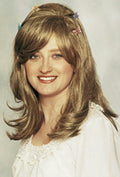 Deluxe Mixed Blonde Light Brown Layered Women's Fairy Wig with Butterfly Clips by HalloweenStore.com