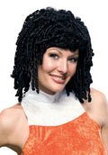 Midnight Curly Cutie Wig Black Tight Spiral Curl Bangs by HalloweenStore.com