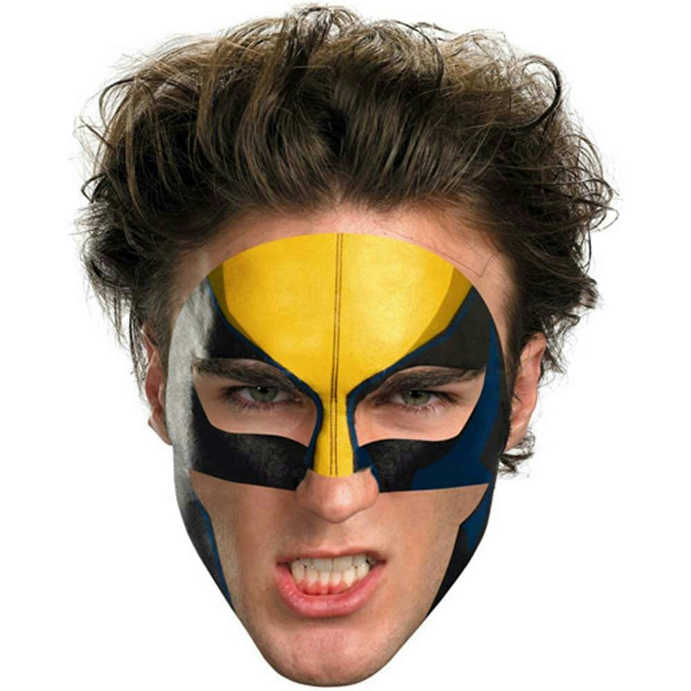 Wolverine Face Temporary Tattoo Makeup Easier Than Mask by HalloweenStore.com