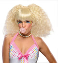 Blonde Bubble Gum Doll Style Crimped Wig with Bangs by HalloweenStore.com