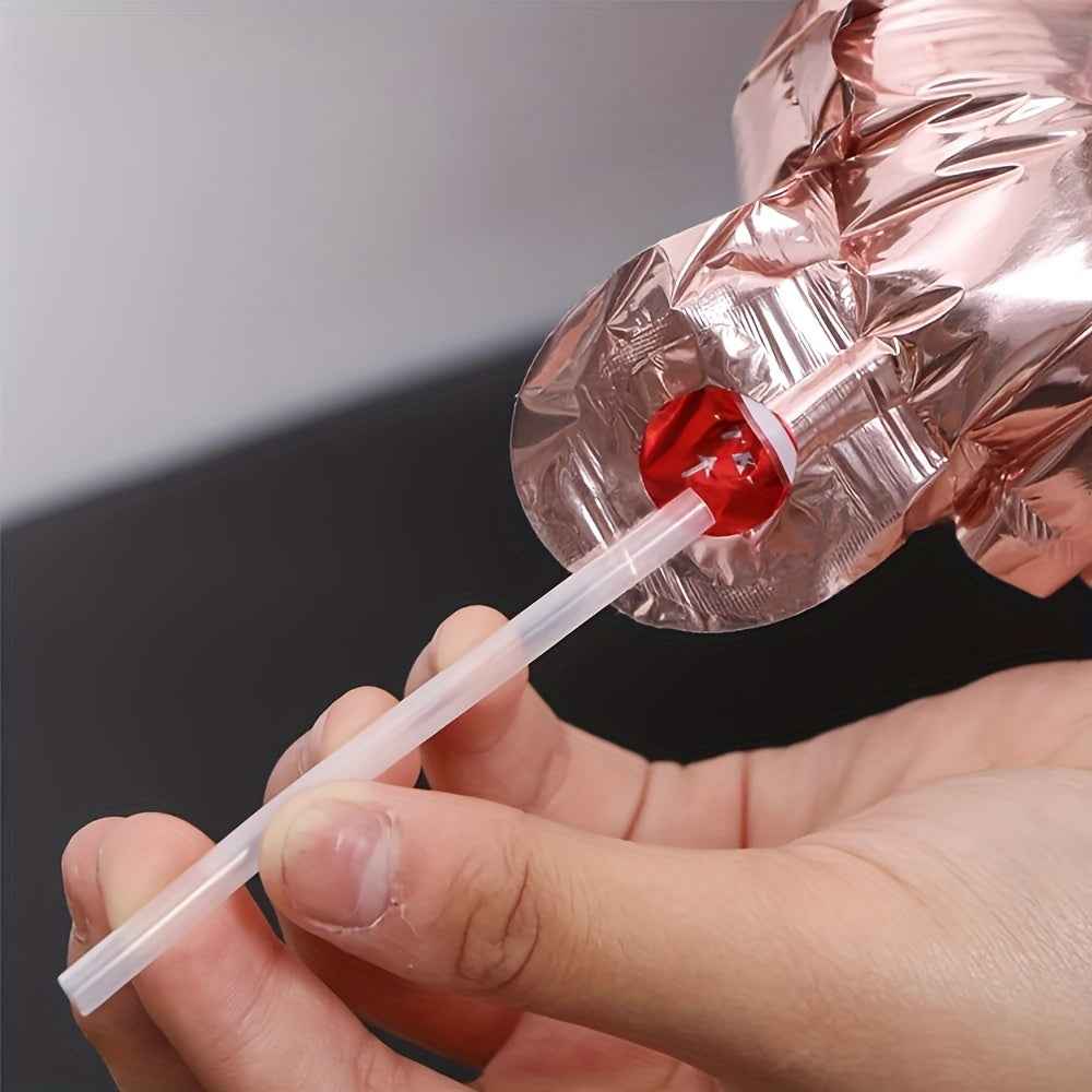 20/40 plastic balloon inflation straws - Universal holiday manual air pump tubing, suitable for aluminum foil balloons - Featherless wedding and party decoration accessories