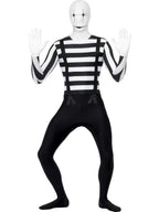 Men's Mime Second Skin Costume Size XL 46-48 chest by HalloweenStore.com