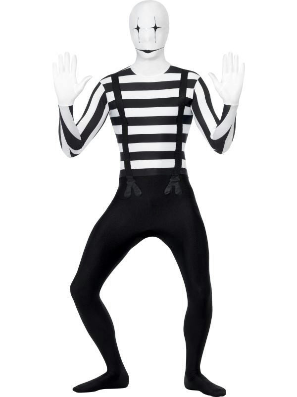 Men's Mime Second Skin Costume Size XL 46-48 chest by HalloweenStore.com