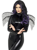 Black Fabric Gothic Wings by HalloweenStore.com