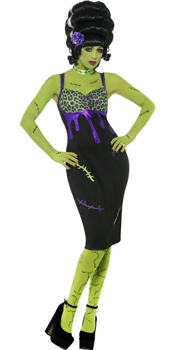Pin Up Frankie Sexy Bride of Frankenstein Adult Costume Size Medium by HalloweenStore.com