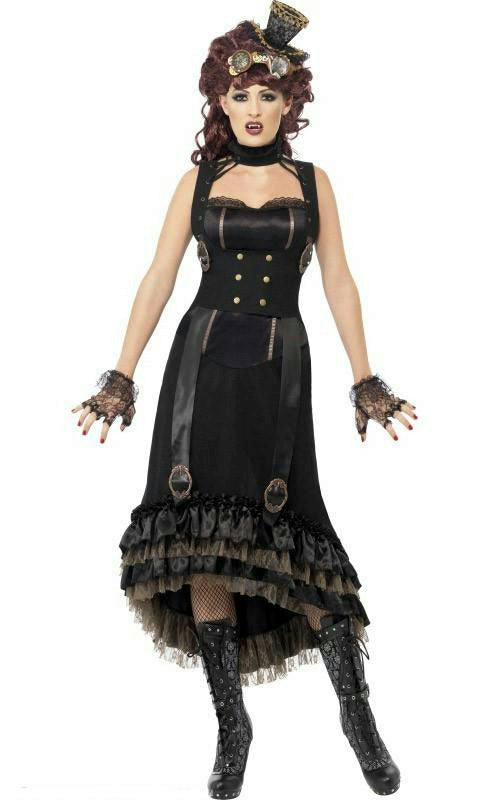 Steampunk Vamp Victorian Gothic Adult Costume Size Small by HalloweenStore.com