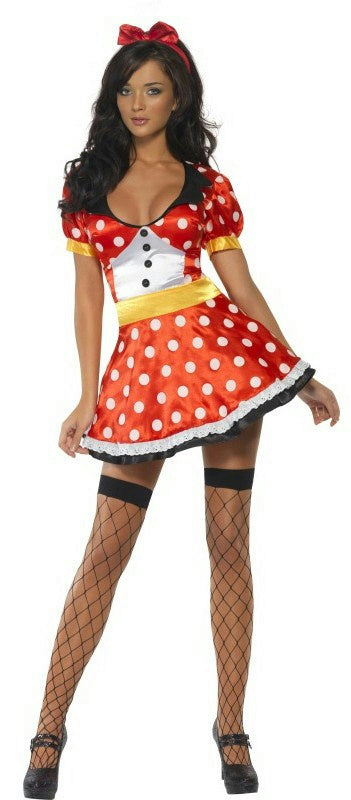 Fever Miss Minnie Mouse Adult Costume Size Medium by HalloweenStore.com