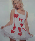 Womens Sexy Heart Valentine's Day Corset and Skirt Adult Costume Size M/L by HalloweenStore.com