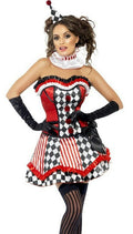 Fever Deluxe Clown Cutie Adult Costume Size Small by HalloweenStore.com