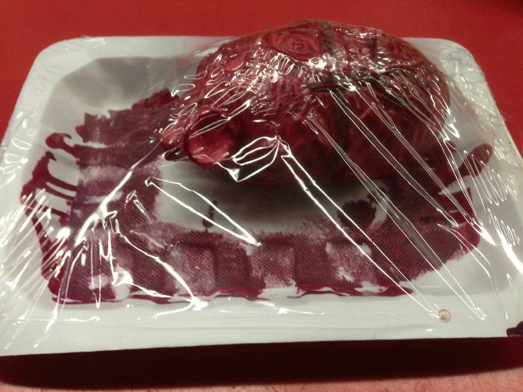 Bloody Banquet Heart in a Butcher's Meat Tray Prop by HalloweenStore.com