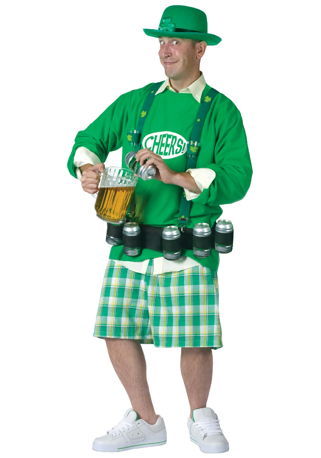 Cheers N' Beers St. Patrick's Day Adult Mens Costume by HalloweenStore.com