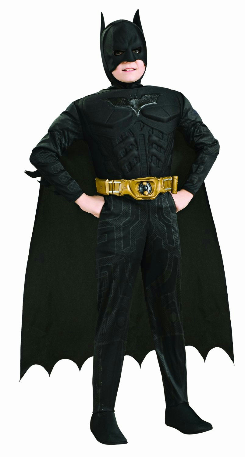 Deluxe Batman Child Muscle Chest Costume Size Large 12-14 by HalloweenStore.com