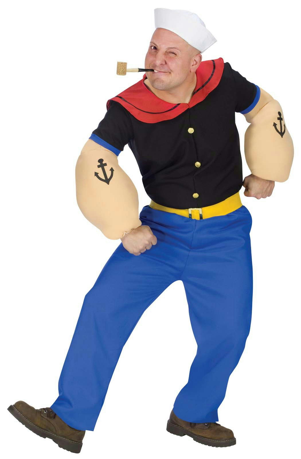 Popeye Sailor Man Adult Mens Costume by HalloweenStore.com
