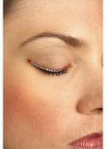 Red Pink and Silver Sparkle Eyelid Jewels Decoration For Eyes by HalloweenStore.com