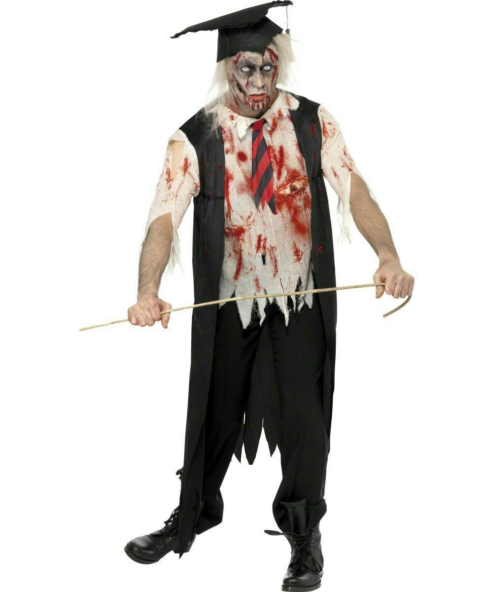 High School Horror Zombie Headmaster Adult Costume by HalloweenStore.com
