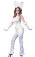 Sexy Hunny Bunny Rabbit Velvet Costume S/M 2-8 by HalloweenStore.com